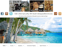 Tablet Screenshot of pandhtravel.com